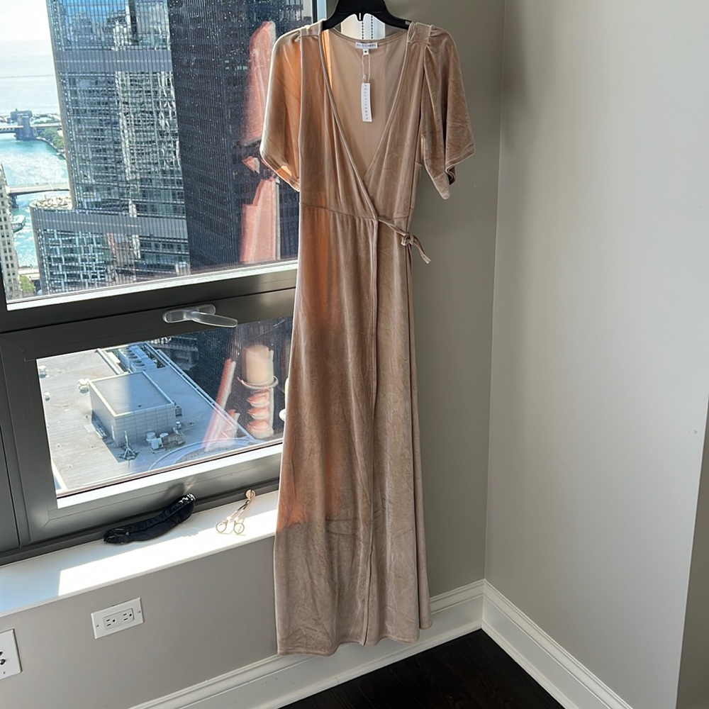 NWT Baltic Born velvet wrap dress
